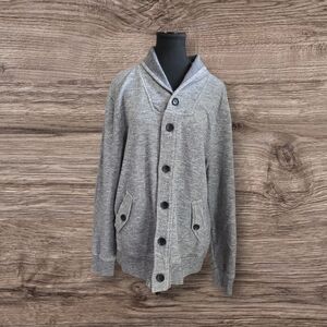 H&M Gray Men's Cardigan Sweater Size XL